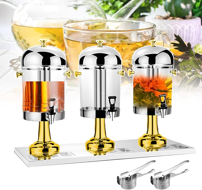Commercial Cold Beverage Dispenser | Chillers & Water Fountains | Stainless Steel Juice Machine | Self-Service Flower Tea ...
