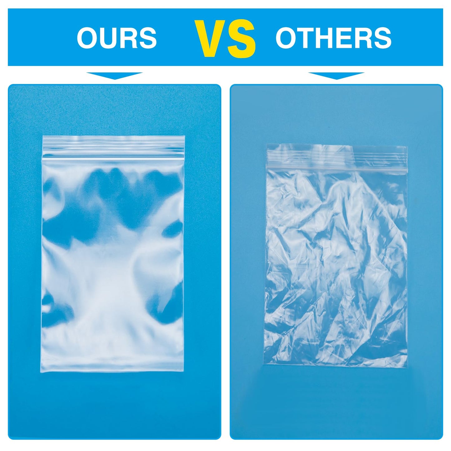 1200pcs 2 x 3 Clear Zip Bag, Small Plastic Jewelry Bags, 2 mil Thick Small Baggies, Resealable Zipper Bag, Storage Baggies for Daily Vitamin, Jewelry, Candy