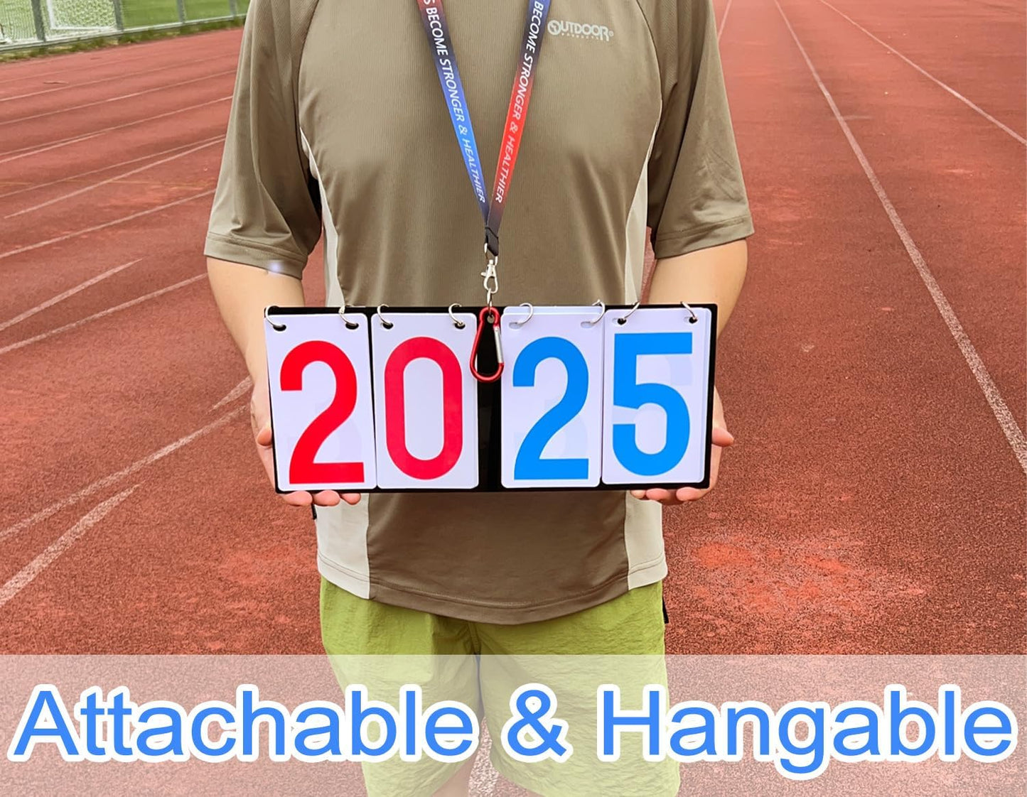 Purple River Portable Hanging Flip Scoreboard, Score Keeper for Baseball Volleyball Tennis Sports, Suit for Multiple Sports/Games Score Scenarios