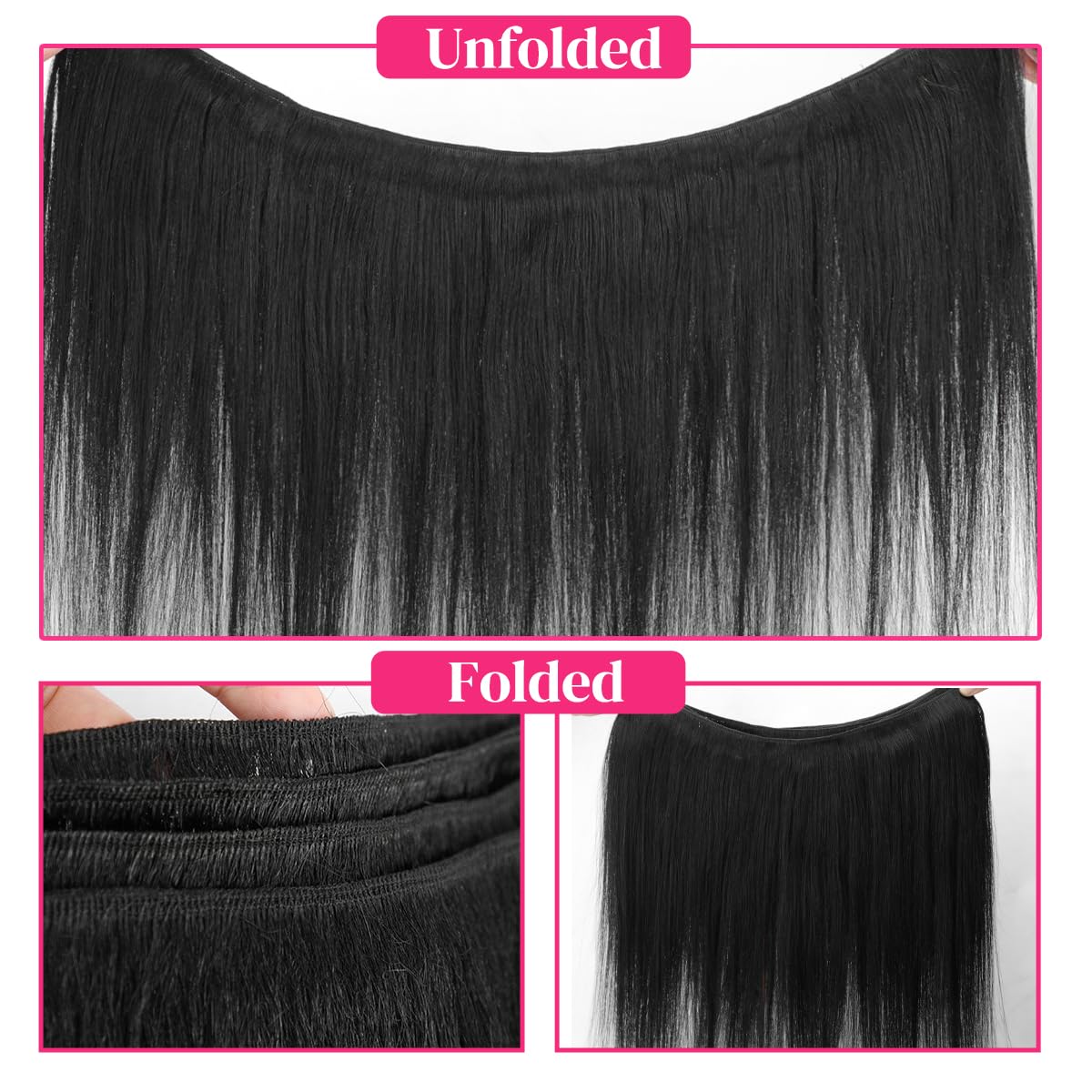 22 24 26 Inch 3 Bundles Human Hair Straight 12A 100% Unprocessed Brazilian Virgin Human Hair Bundlles Straight Natural Black, Tr