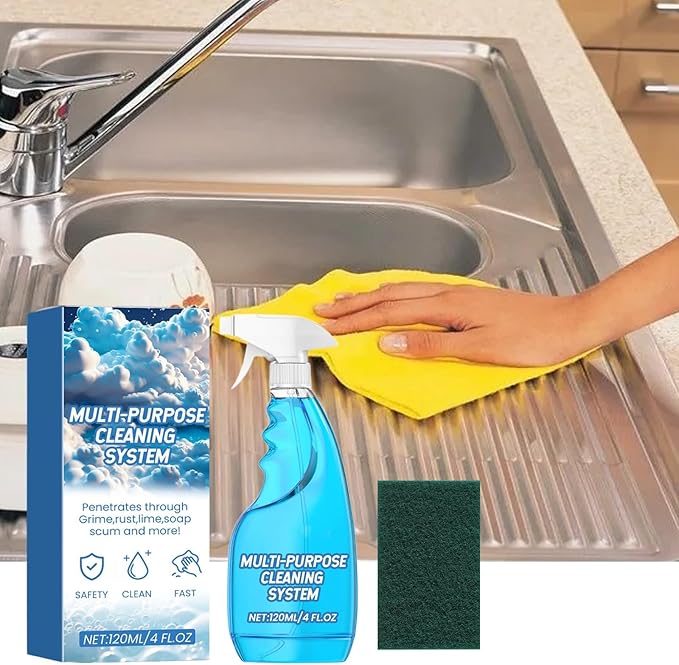 2PCS Splash Spray Oven Foam Cleaner, Stubborn Countertops Stain Remover, Multi-Purpose Cleaner For Kitchen Heavy Oil, 4Fl. Oz