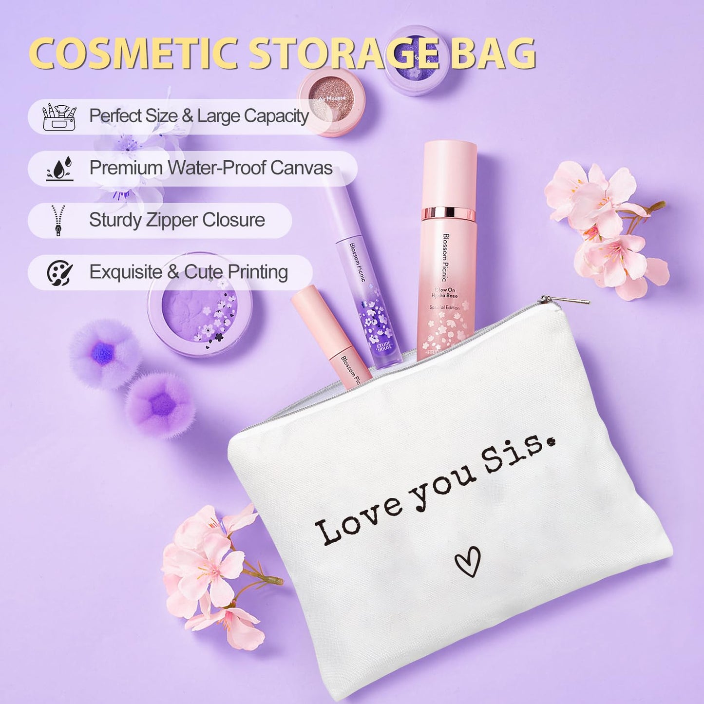 Suctuptx Sisters Gifts - Unique Sister Gifts: Christmas, Birthday & More - Purple Tote Bag