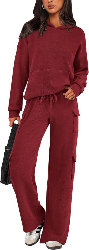 PRETTYGARDEN 2 Piece Sets for Women Fall 2026 Sweatsuits Outfits Lounge Matching Hoodie Set Travel Track Suits Winter Clothes