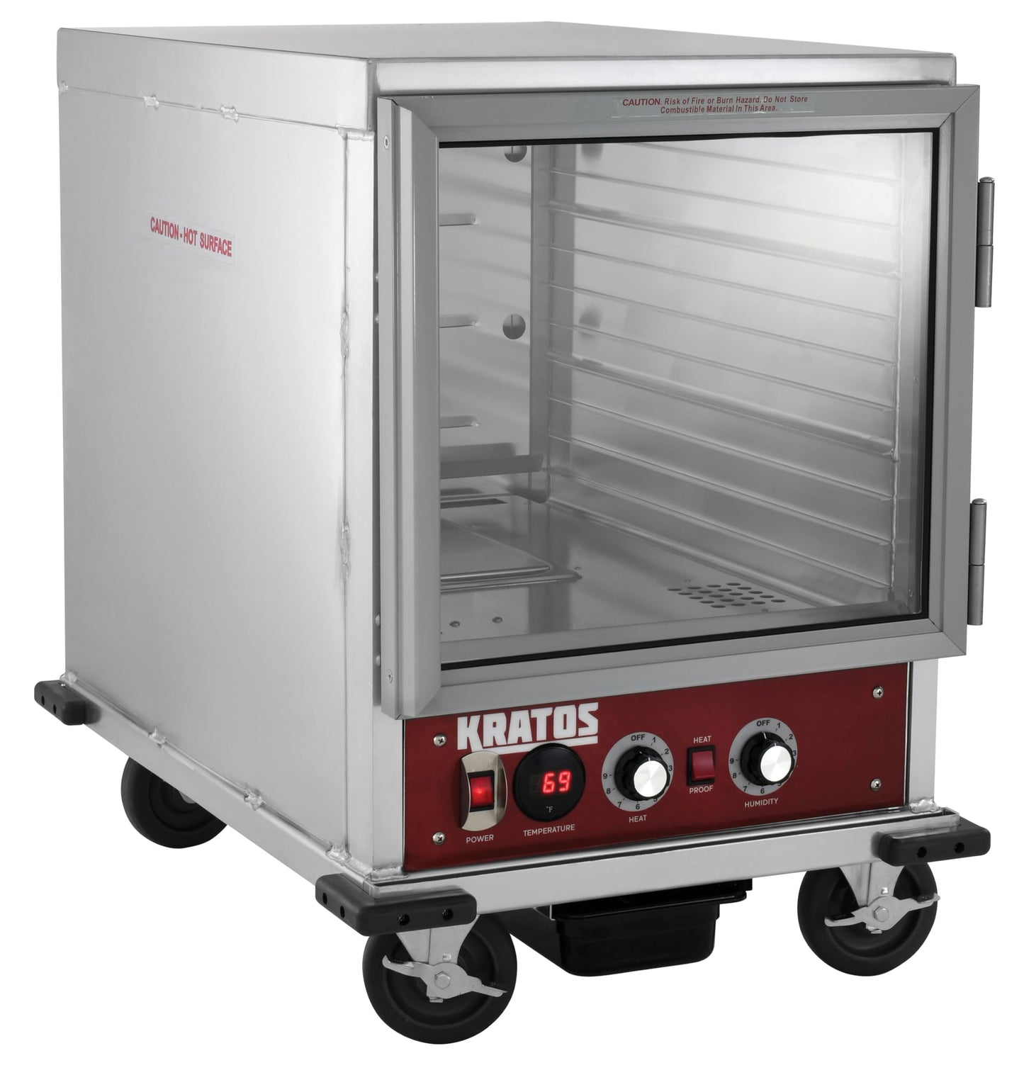 Kratos Half Size Commercial Insulated Holding and Proofing Cabinet, Holds 12 Full Size Sheet Pans, 120V, 1440W (28W-155)