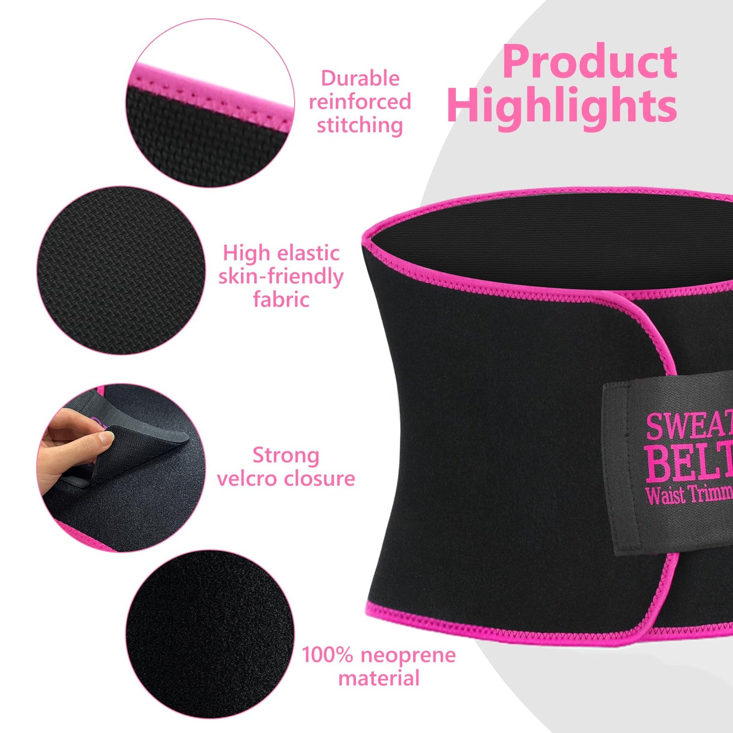 Waist Trainer for Women Lower Belly Fat, Waist Sweat Band for Women, Belly Band Sweat Belt, Stomach Wrap, Body Shaper, Great Gym Accessories for Sauna, Working Out, Fitness, X-Large