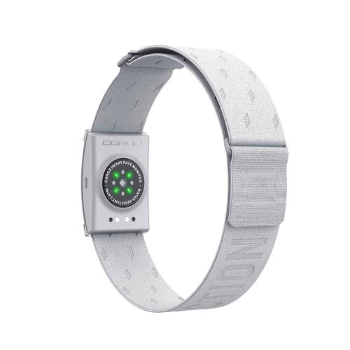 COROS Heart Rate Monitor, Comfort, Easy to wear, Auto-wear Detection, Advanced Sensor, Precise Data, Bluetooth, 38 Hours Battery Life, Connects up to 3 Devices at Once, for Run and Bike-Grey