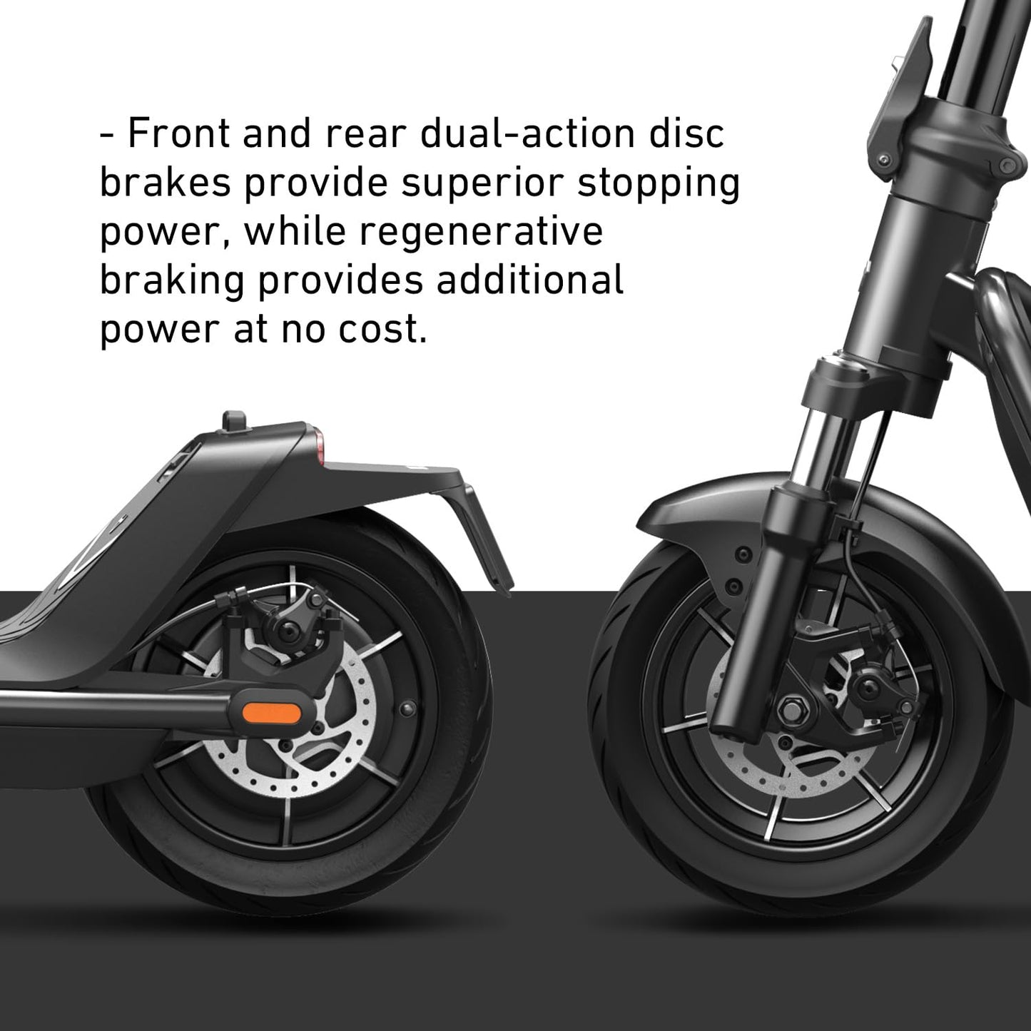 NIU 300P Electric Scooter, All-Terrain Suspension 900W Max Power 30 Miles Range, 20MPH Max Speed Triple Braking, 10.5'' Tubeless Pneumatic Tires, Portable & Foldable Design, UL Certified