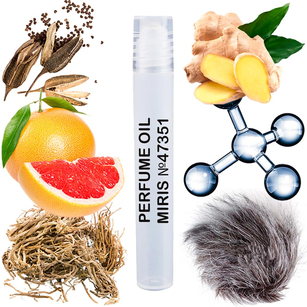 MIRIS No. 47351, Inspired by Tygar le Gemme, Long-Lasting Perfume Oil for Men Roll-On, Rollerball 0.34 Fl Oz / 10 ml