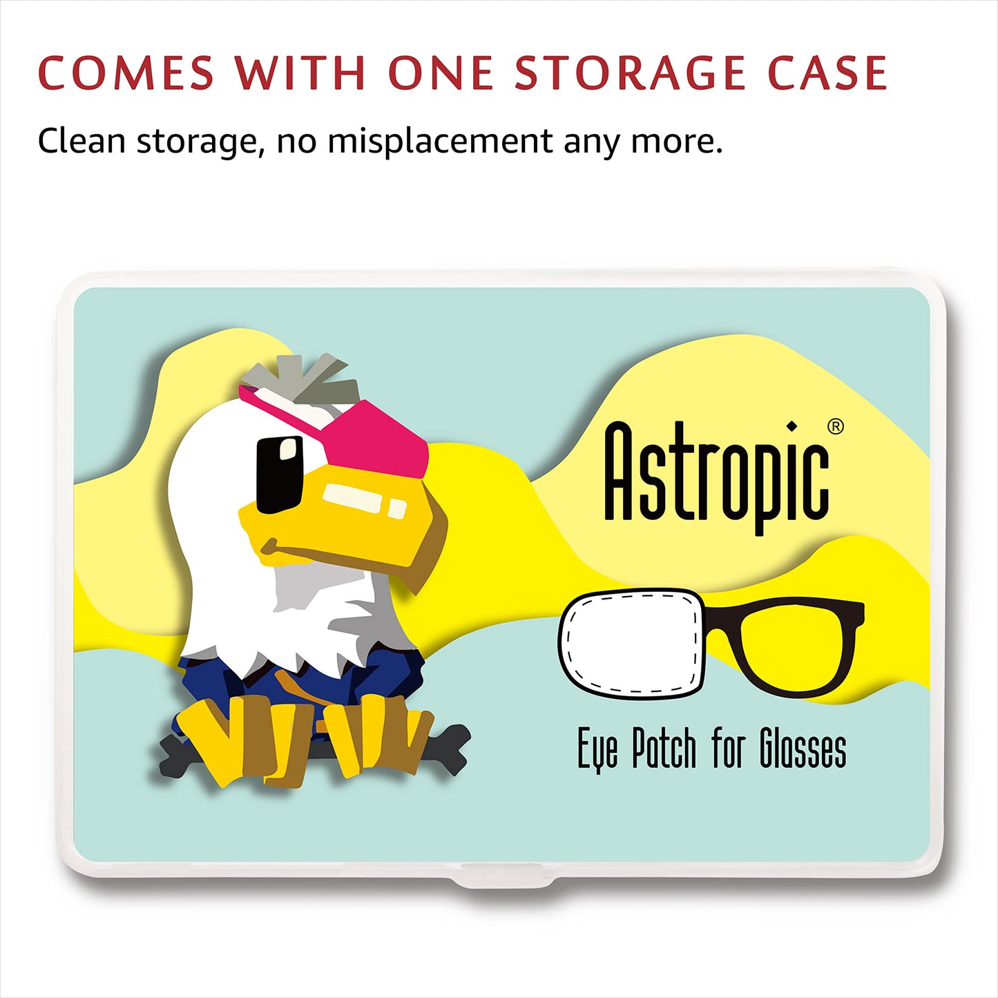 Astropic Silk Eye Patch for Adults Kids Glasses to Cover Either Eye (Medium, Creamy Beige)