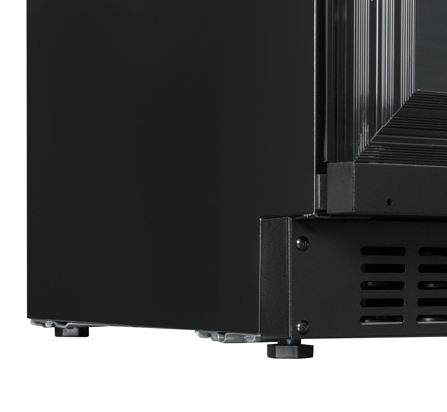 KoolMore Reserve 24 in. Under-Counter Panel Ready Dual Zone Built-in Wine Cooler with Black Shelves and 45 Bottle Capacity in Black (KM-CW46DZ-BPR)
