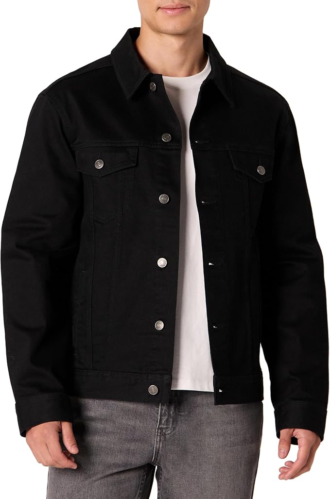 Amazon Essentials Men's Low Stretch Regular-Fit Denim Jacket