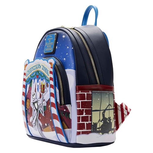 Loungefly x NBC Christmas Town Mini Backpack - Festive Frights and Holiday Delights!