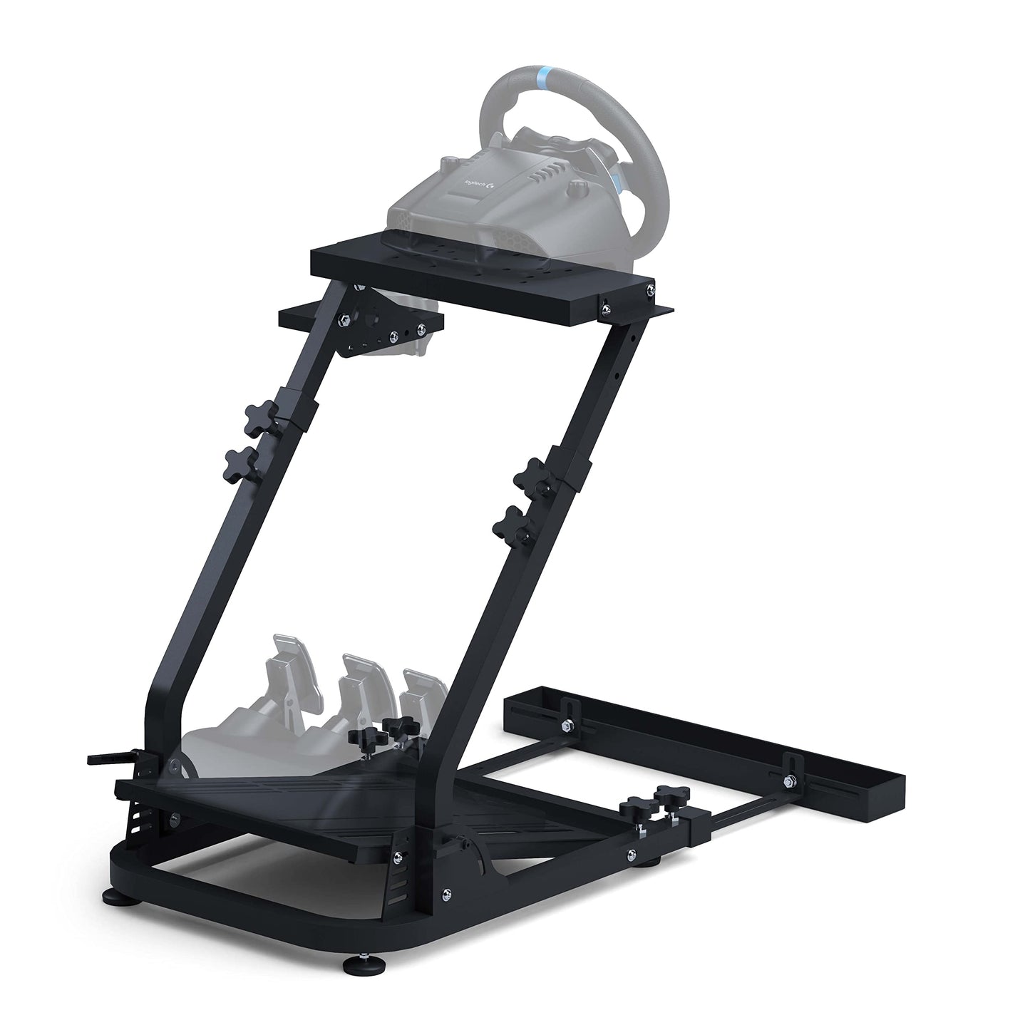 GT OMEGA Classic Wheel Stand - Compatible with Logitech G923, G29, & G920 and Thrustmaster T300, T500, TX & TH8A, Comes with a Chair Link