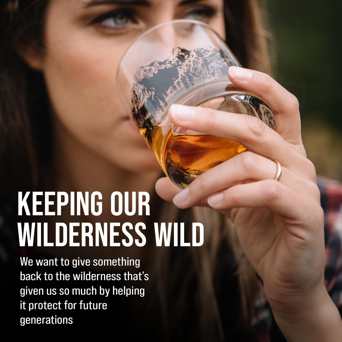 Black Lantern Whiskey Glasses - Unique Themed Cocktail & Everyday Use Drinking Glasses, Perfect for Outdoor Enthusiasts & Nature Lovers - (One 11oz. Glass) Forest Animal Design
