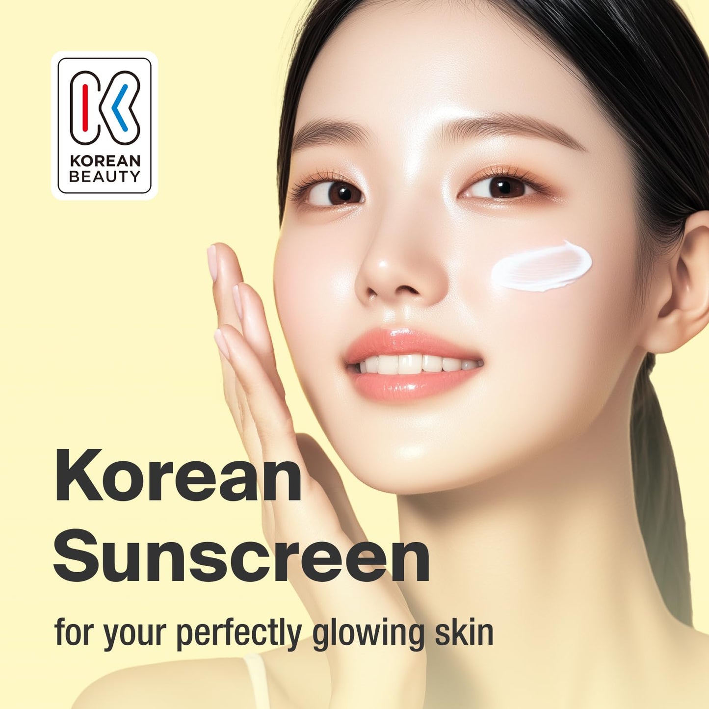 GANGNAM glow CICA SUN MILK, Moisturizer with SPF 50, Invisible Broad Spectrum Sunscreen for Face, No White Cast, Sun Protection