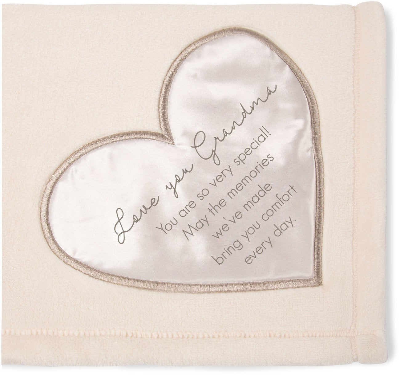Pavilion Gift Company 19503 Comfort Blanket - Love You Grandma Thick Warm 320 GSM Royal Plush Throw Blanket