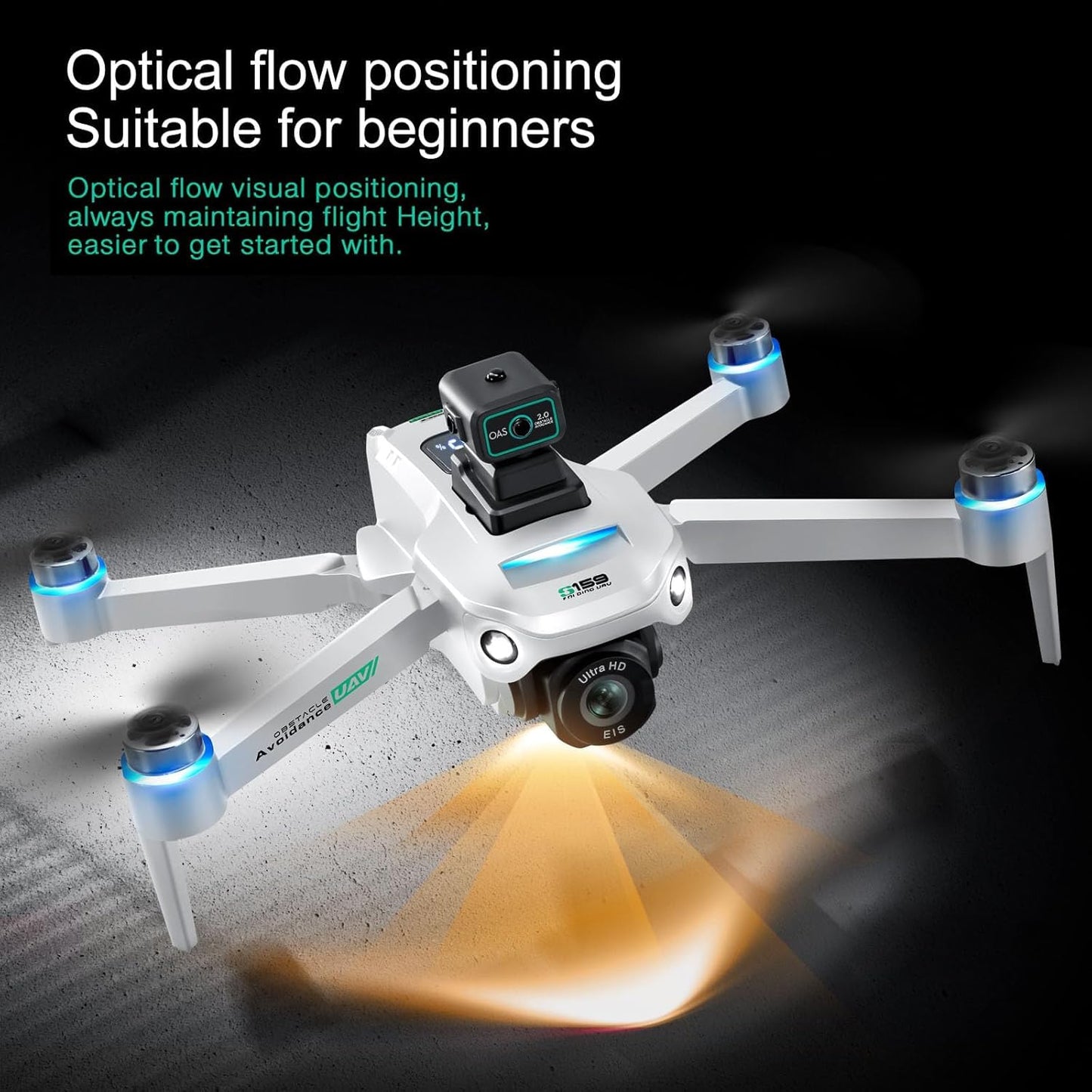 4K GPS Drone with Camera for Adults - 5G Remote Controller with 5.9 Inch Screen,Under 249g，Obstacle Avoidance, 60 Min Flight, Foldable Drone for Adults Beginners.（white）