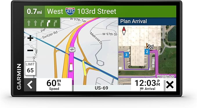 Garmin dezl OTR610, Large, Easy-to-Read 6" GPS Truck Navigator, Custom Truck Routing, High-Resolution Birdseye Satellite I...