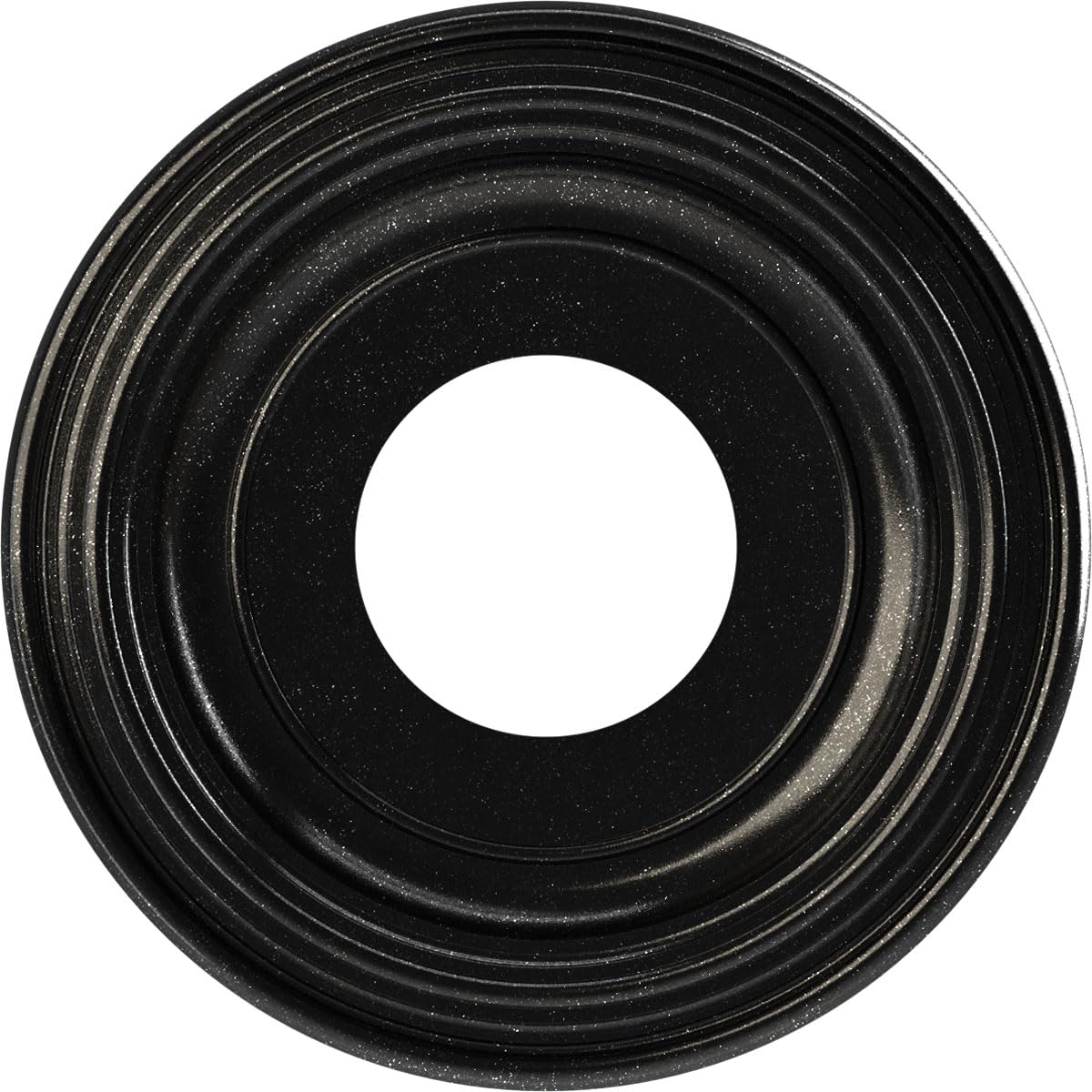 Ekena Millwork 10Od X 3 1/2Id X 1 1/8P Traditional Thermoformed Pvc Ceiling Medallion (Fits Canopies Up To 5 1/2), Textured Meta
