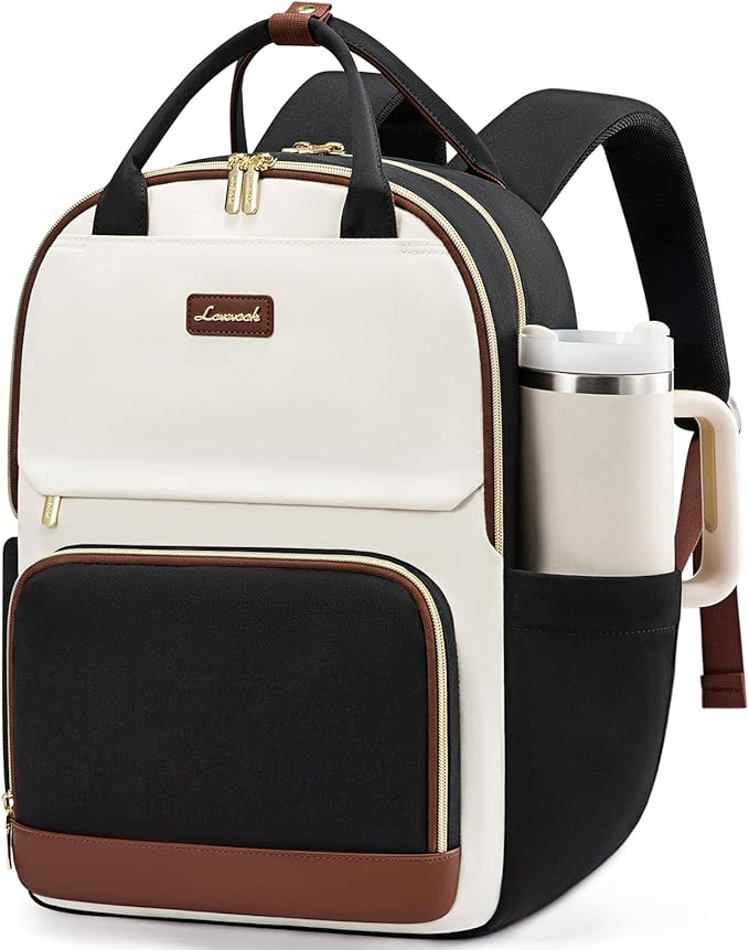 LOVEVOOK Laptop Backpack for Women with Giant Tumbler Holder Pocket, 15.6 inch Travel Work Backpack Purse for Teacher Nurs...