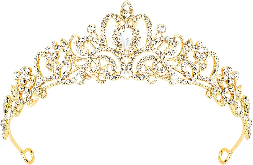 CIEHER Tiara Crowns for Women & Girls - Bridal, Wedding, Prom, Quinceanera, Birthday & Christmas Crown Gifts