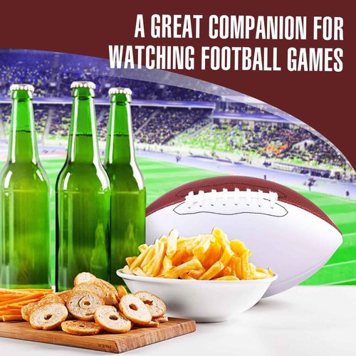 Syhood 9 Pcs Autograph Blank Footballs 12 Inches Sports Outdoor Signing Foot Ball American Footballs for Kids Adults Foot Ball Anniversary Birthday