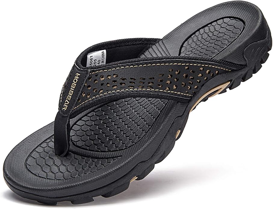 GUBARUN Mens Sport Flip Flops Comfort Casual Thong Sandals Outdoor