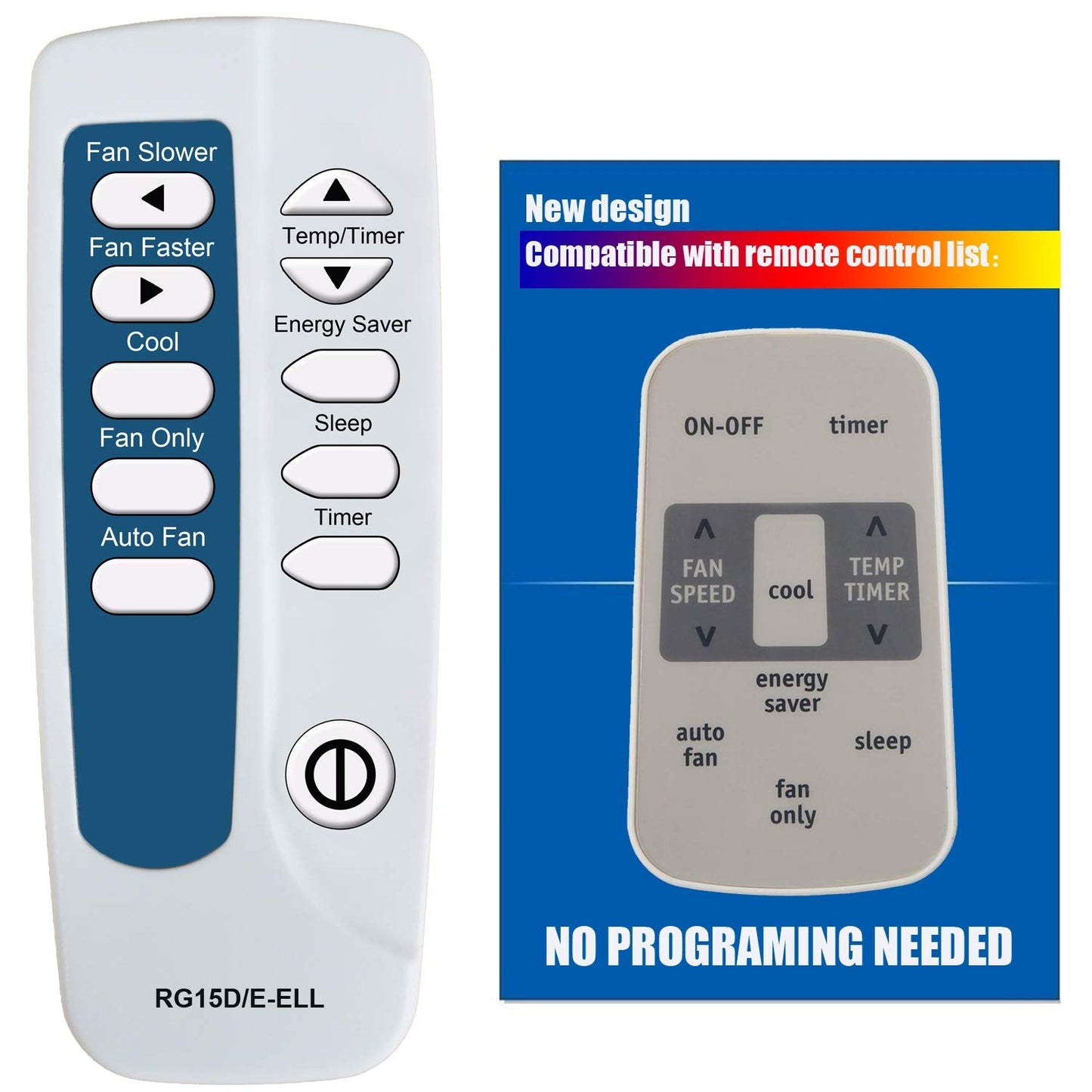 Rcecaoshan Replacement For Frigidaire Air Conditioner Remote Control Model Number Rg15D/E-Ell Rg15D/E-Ell1