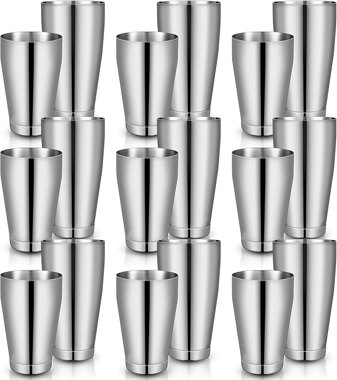 Dandat Cocktail Shaker, Professional Boston Cocktail Shaker Set, Stainless Steel Martini Drink Shakers Bartending, 18 Oz &...