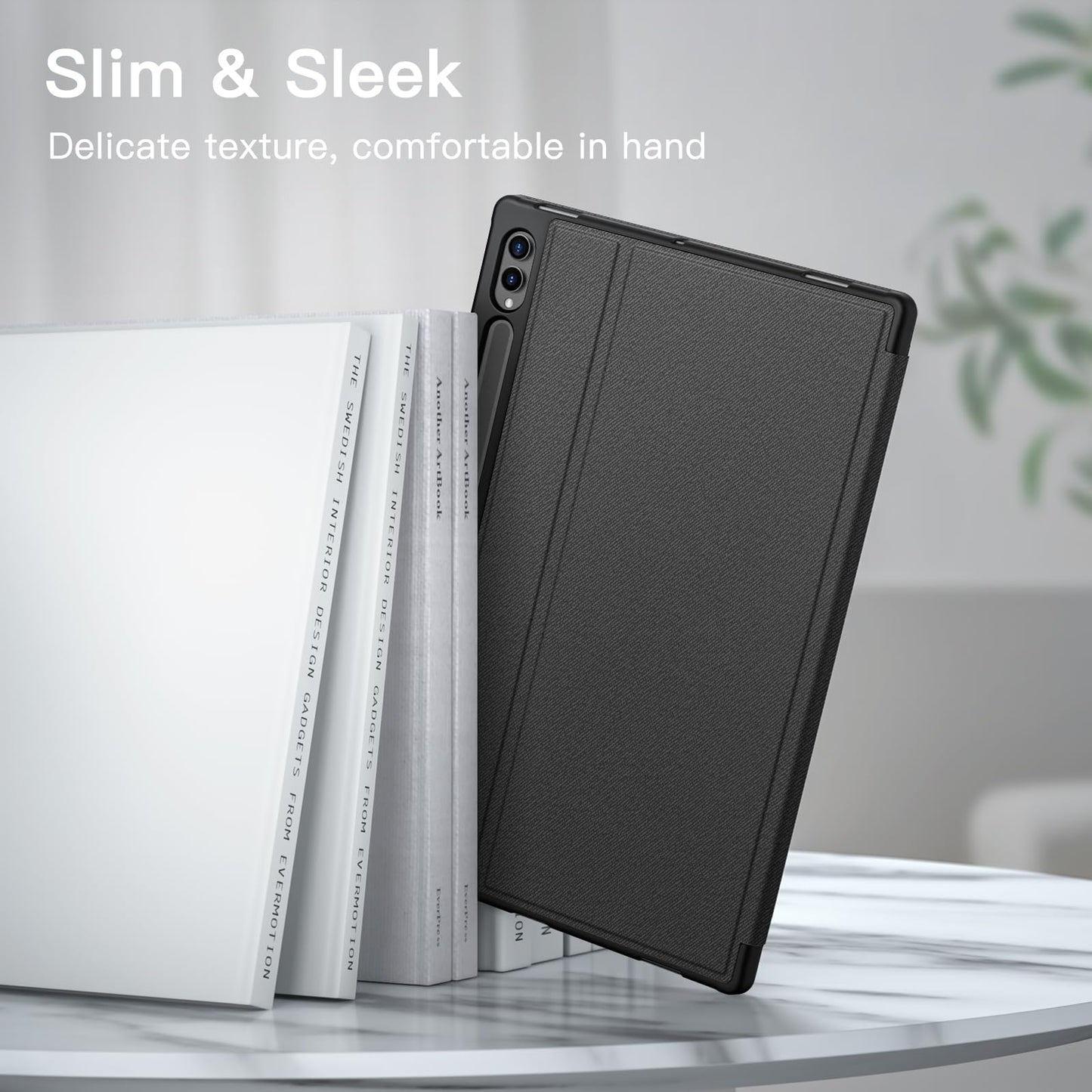 Jetech Case For Samsung Galaxy Tab S10 Ultra/Tab S9 Ultra 14.6-Inch With S Pen Holder, Slim Folio Stand Protective Tablet Cover,