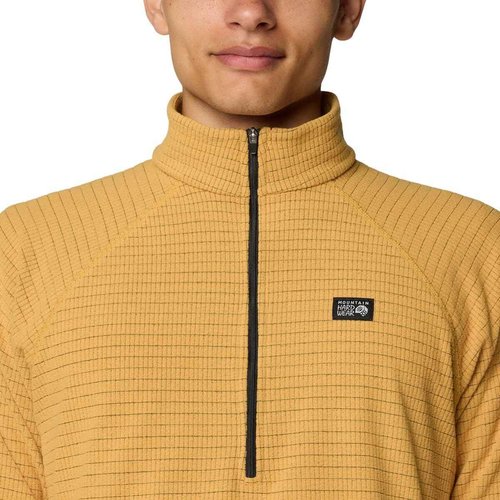 Mountain Hardwear Men's Summit Grid Half Zip, Sundown Gold, Medium