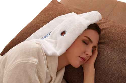 6 Ear Candling Treatment Towels with 20 pcs Ear Candling Protective Discs, Gray and White. Please Note, Ear Candles not Included