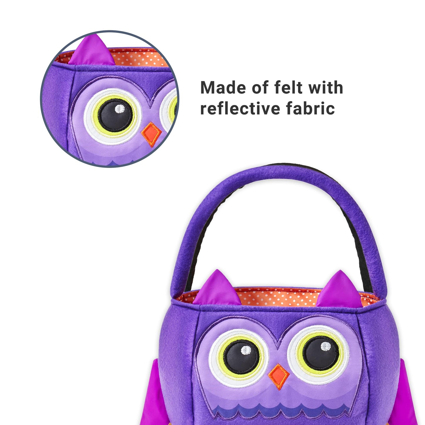 Let's Make Memories Personalized Trick-or-Treat Bag - Halloween - for Kids - Candy Bag - Reflective Spider - Safety
