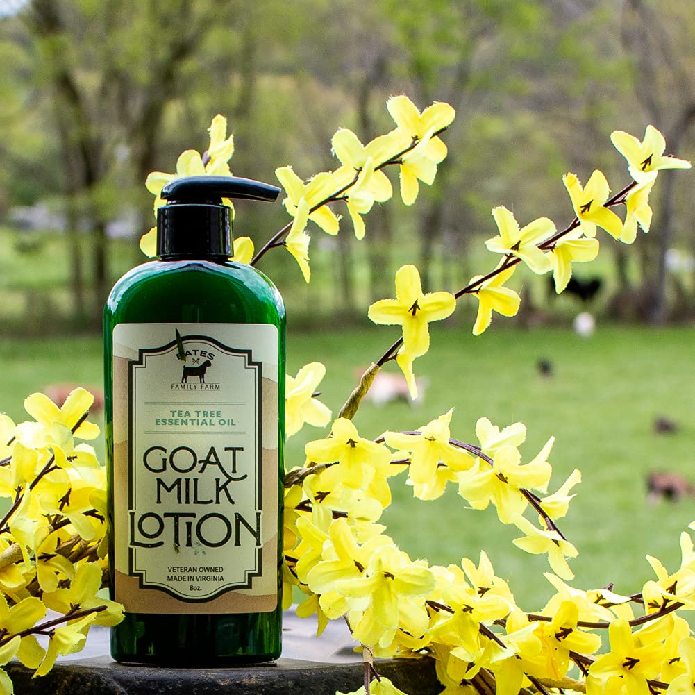Bates Family Farm Goat Milk, Essential Oil, and Shea Butter Lotion 8 oz (Tea Tree)