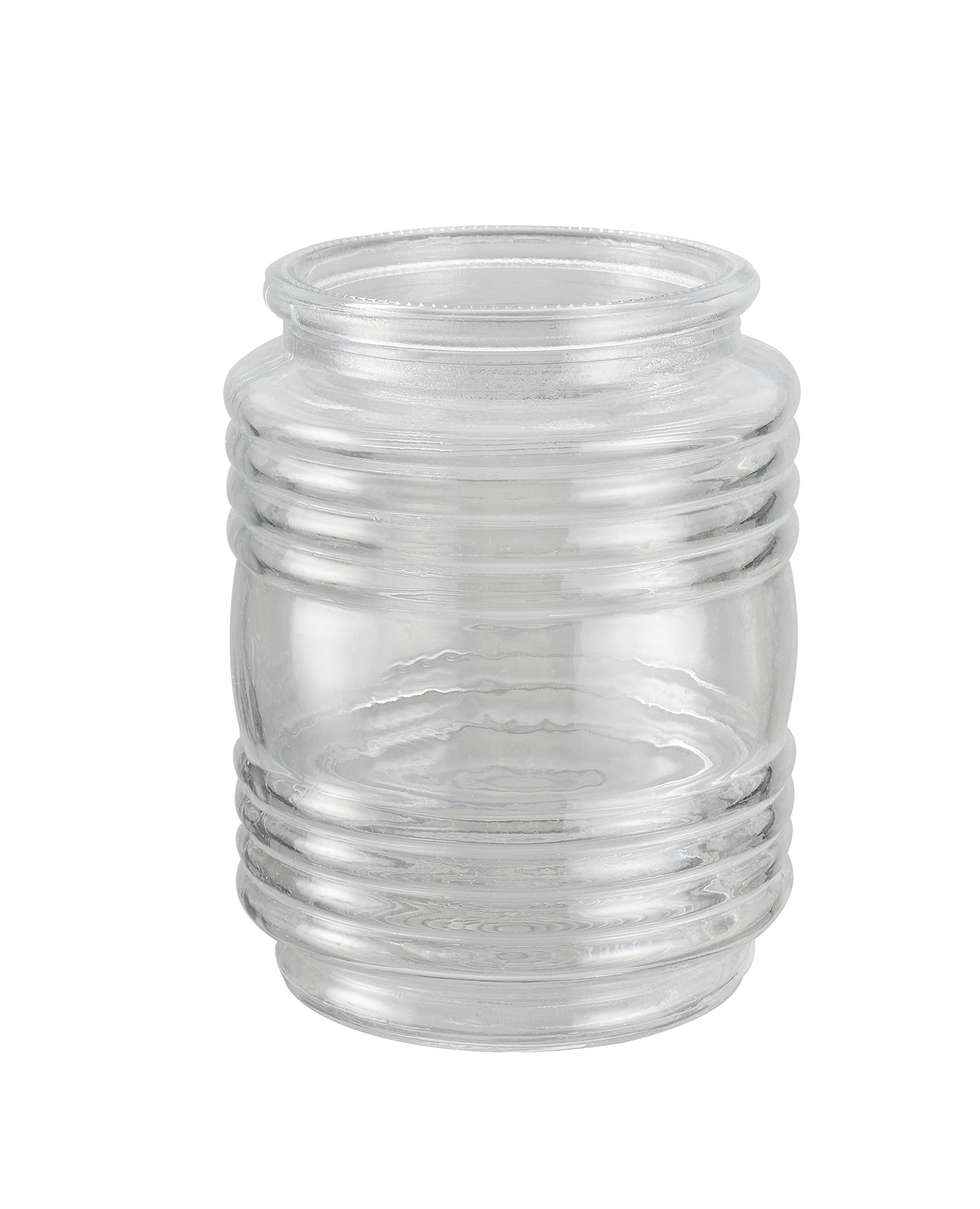 Aspen Creative 23603-01, Replacement Clear Jelly Jar Glass Shade,Use For Indoor And Outdoor, 3-5/8"Dia x 4-3/4"H/Fitter 3-1/4"