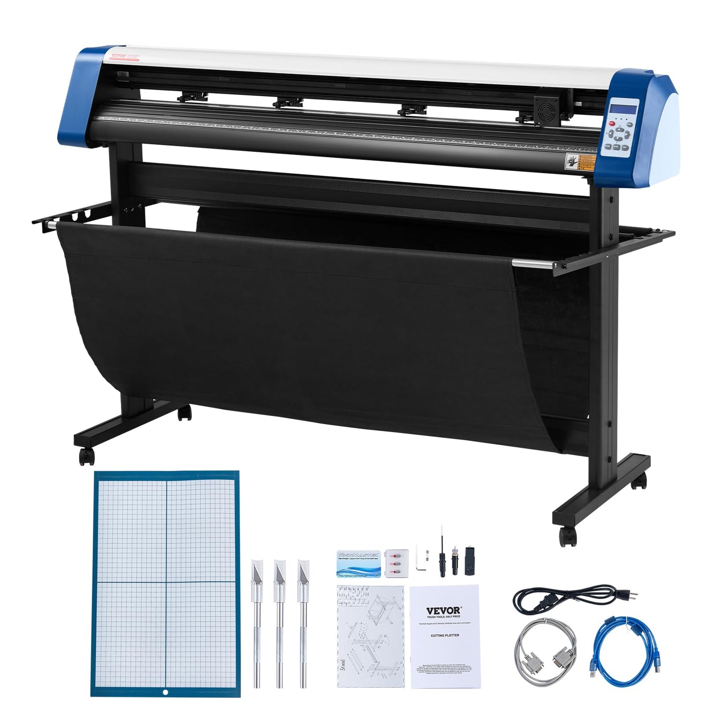 Vevor Vinyl Cutter 53 Inch Vinyl Cutter Machine Semi-Automatic Diy Vinyl Printer Cutter Machine Manual Positioning Sign Cutting