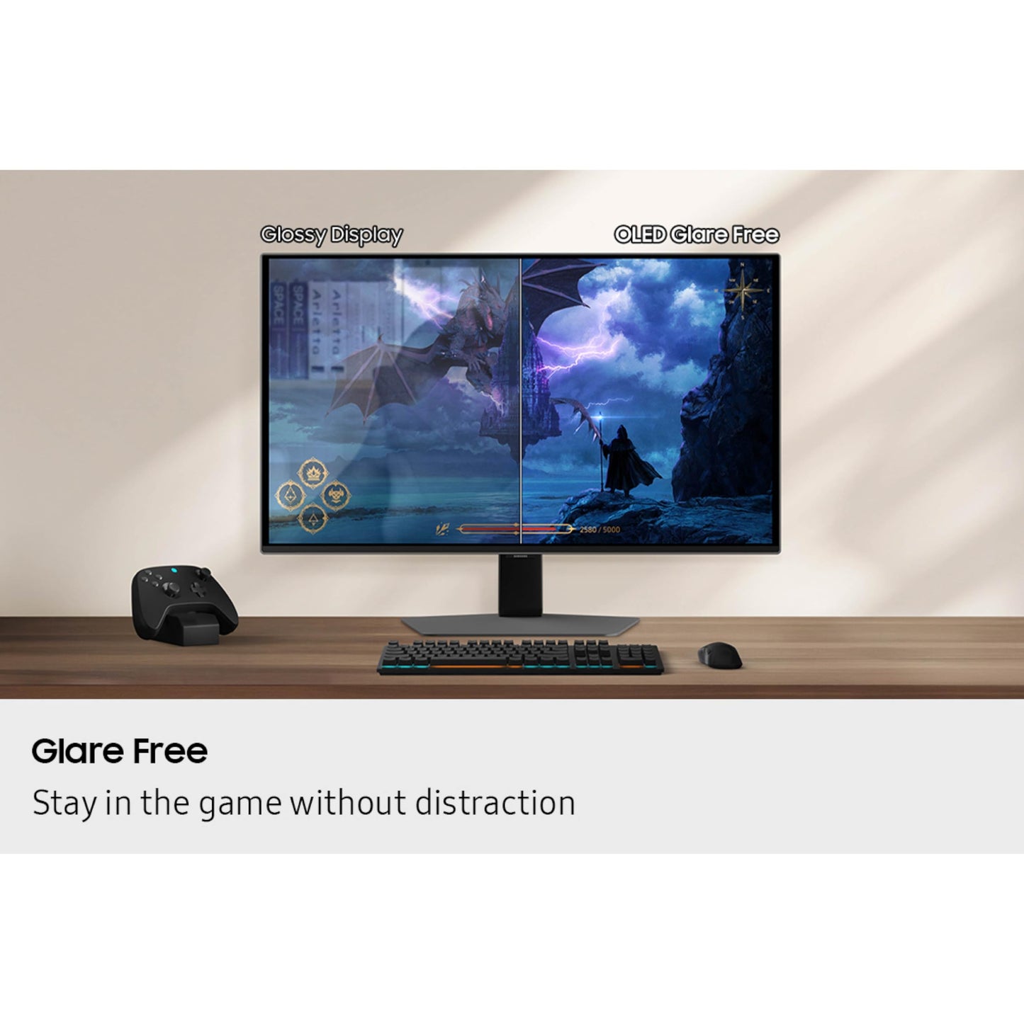 Samsung 27” Odyssey OLED G6 G60SF QHD QD-OLED Gaming Monitor, 500Hz Refresh Rate, 0.03ms (GtG) Response Time, G-Sync Compatible, VESA DisplayHDR TrueBlack 500, LS27FG602SNXZA, 2025, 3 Yr Warranty