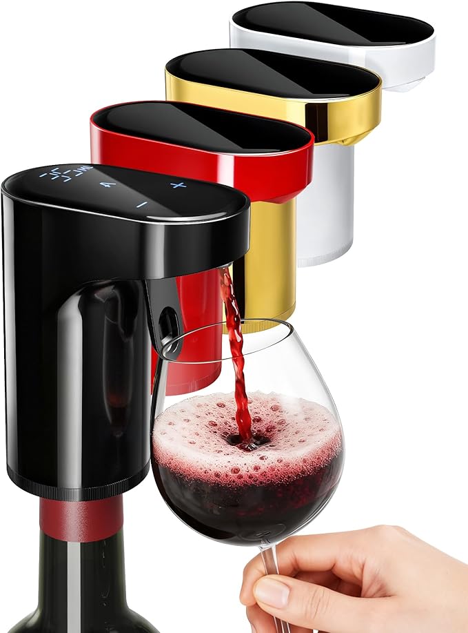 5-in-1 Electric Wine Decanter with Aerator,Smart Liquor Dispenser Adjustable Dosing,Digital Whiskey Pourer,Automatic Liquo...