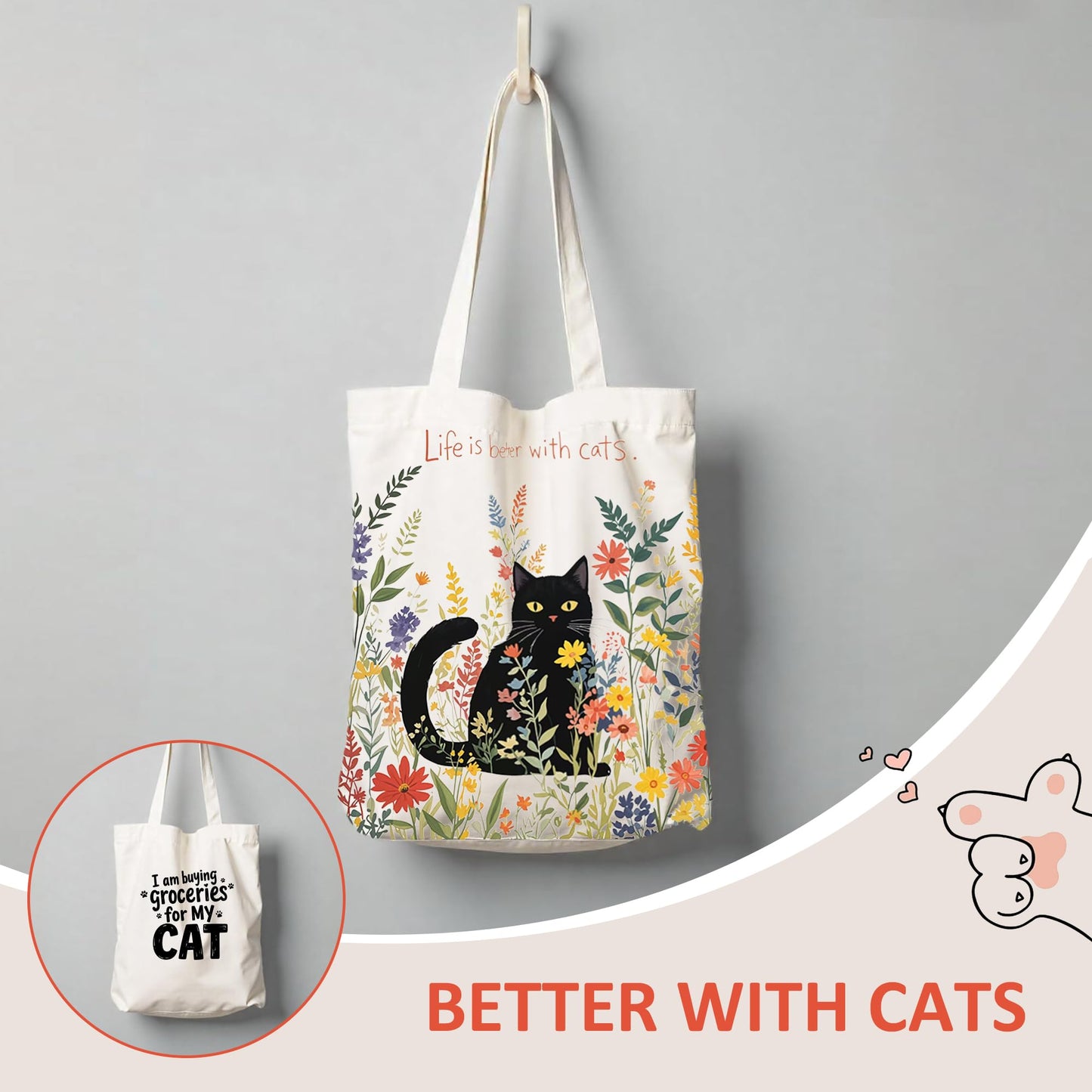 Cat Lover Gifts For Women, Cat Mom Gifts, Cat's Themed Box For Crazy Cats Lady, Mothers Day Gift For daughter, Christmas Birthday Gift For Cats Lovers Bestfriend Coworke Daughter with 16 oz Glass Cup