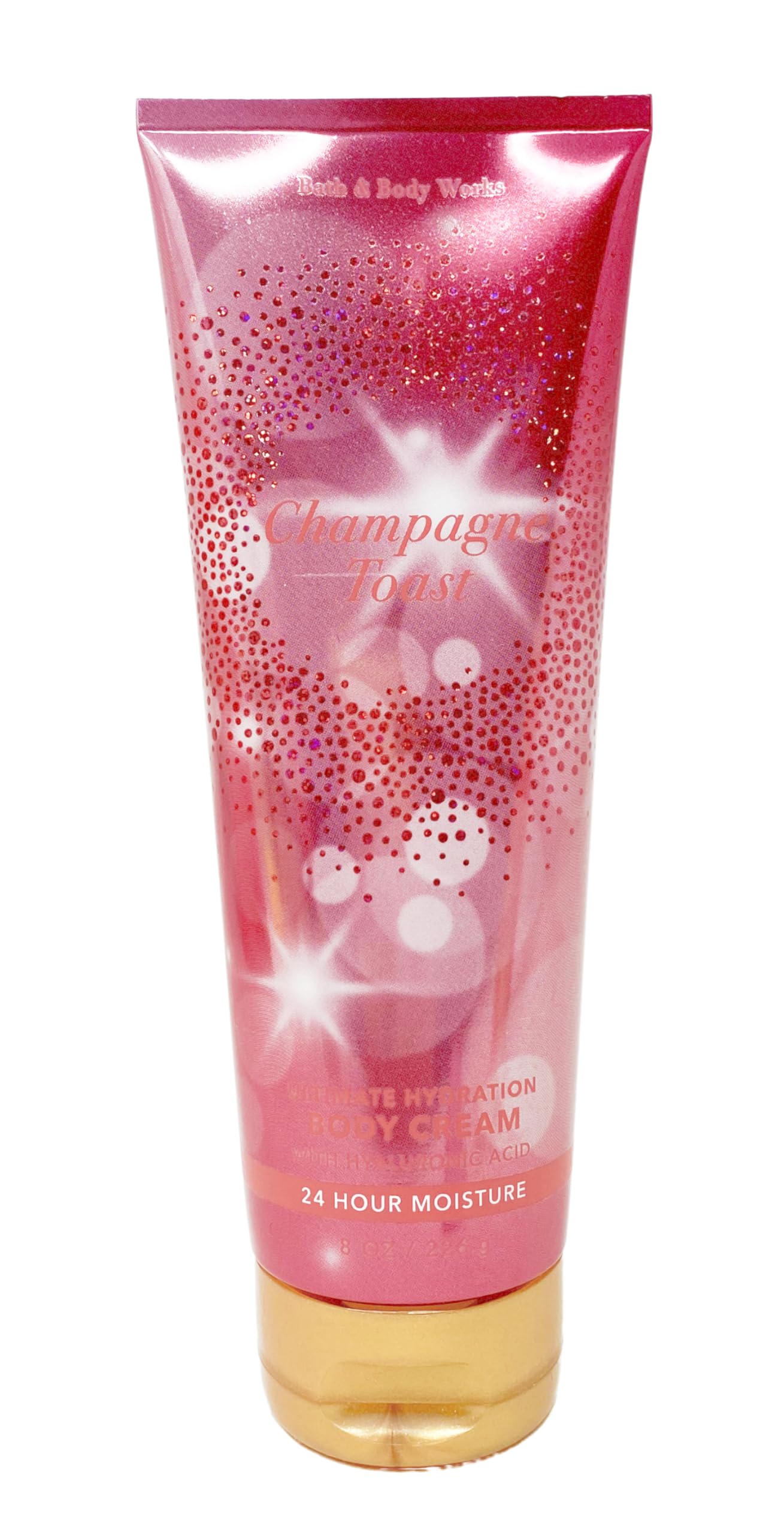 Bath & Body Works Champagne Toast - Gift Bag Set - Fine Fragrance Mist, Body Cream, Shower Gel and Hand Cream With a Himalayan Salts Springs Sample Soap.