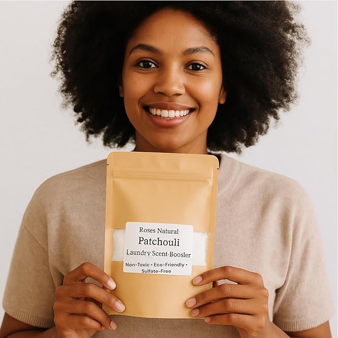 Patchouli Laundry Scent Booster, 16 oz, Advanced In-Wash Scent Booster, Musky Essential Oil Scented, Non-Toxic, Sulphate-Free, Eco-friendly Booster, Long Lasting Beads, Made in the USA.