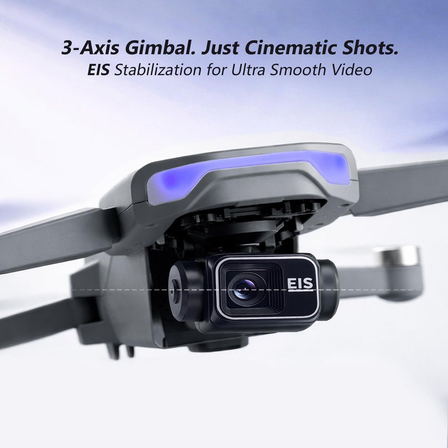 3-Axis Gimbal GPS Drone with 4K Camera YIKKEON Drone, 10000FT Range, 90Min Flight Time with 3 Batteries, 4.5" HD Screen Remote, Auto Return, Follow Me, Brushless Motor, 5G FPV, Foldable RC Quadcopter for Beginners - Under 249g