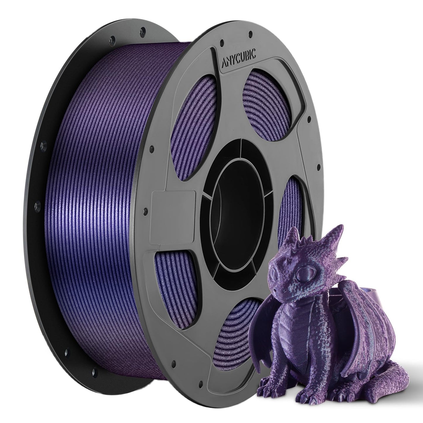 ANYCUBIC Galaxy PLA 3D Printer Filament, Sparkle Glitter PLA, 3D Printing PLA Filament 1.75mm Dimensional Accuracy +/- 0.03mm, 1