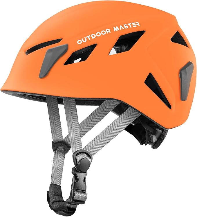 OutdoorMaster Rock Climbing Helmet Adults Mountaineering Helmet Arborist Helmet Hiking Caving Search and Rescue Tree Climb...