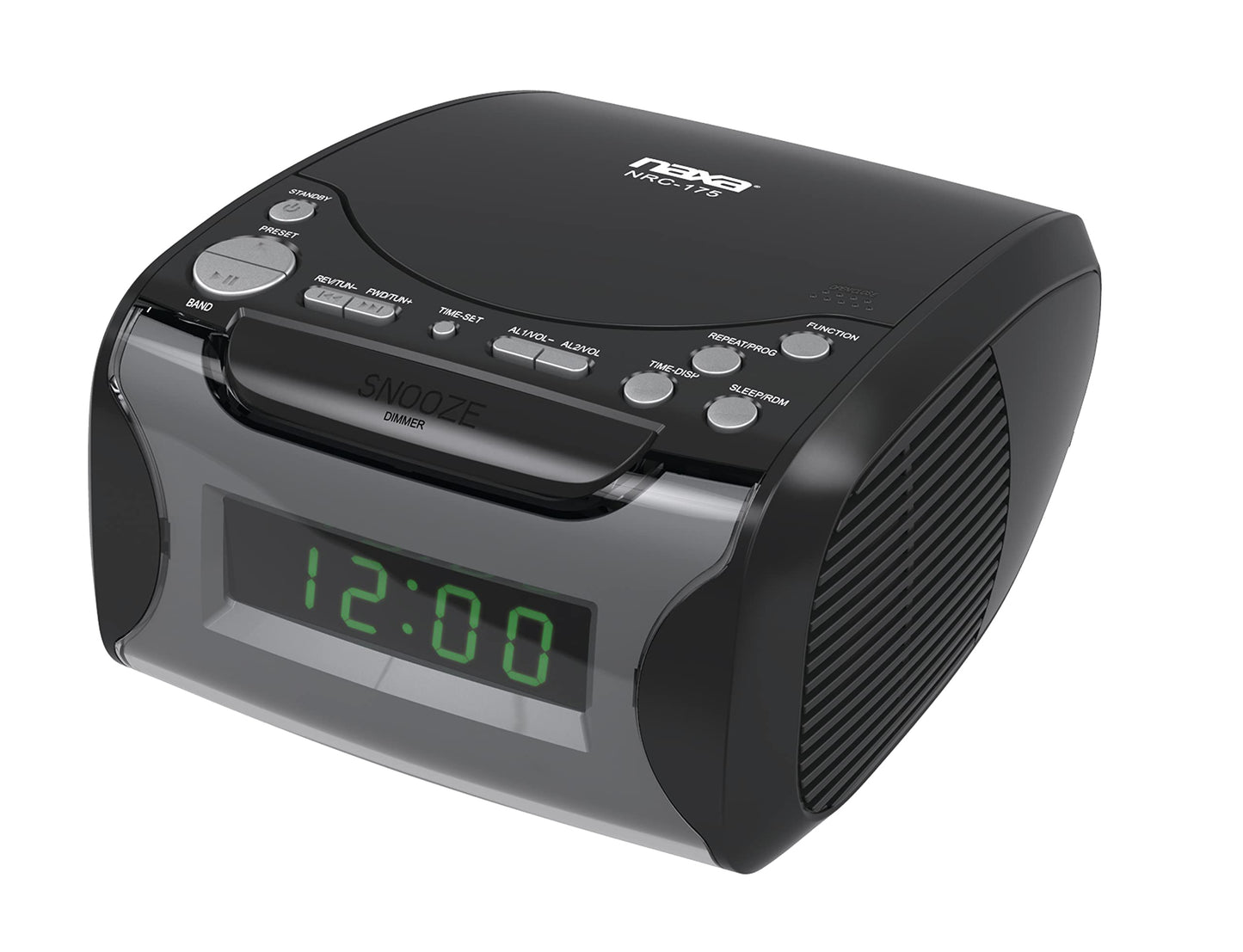 Digital Alarm Clock Radio With Cd Player And Usb Charge Port