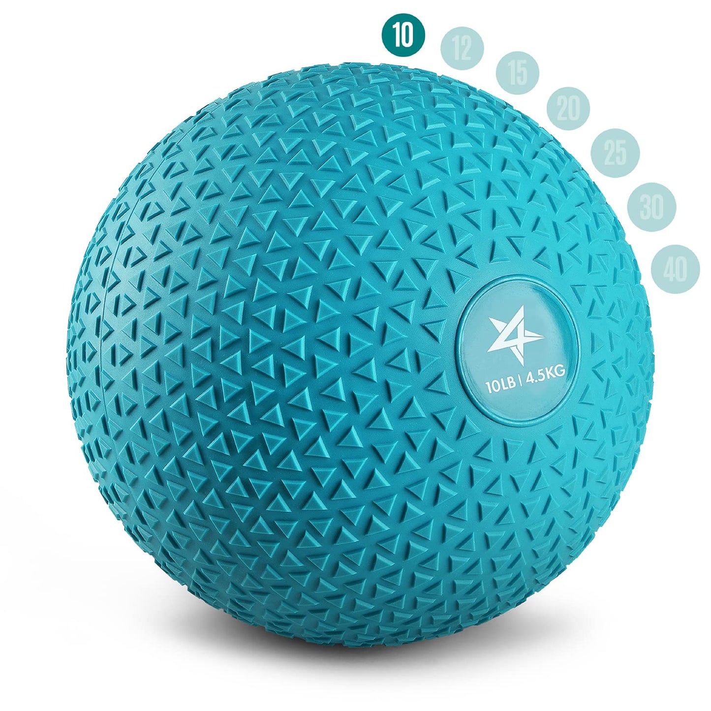 Yes4All Slam Balls, 10-40lb Medicine Ball Weight, Durable PVC Sand Filled Workout Dynamic Medicine Ball for Core Strengthen