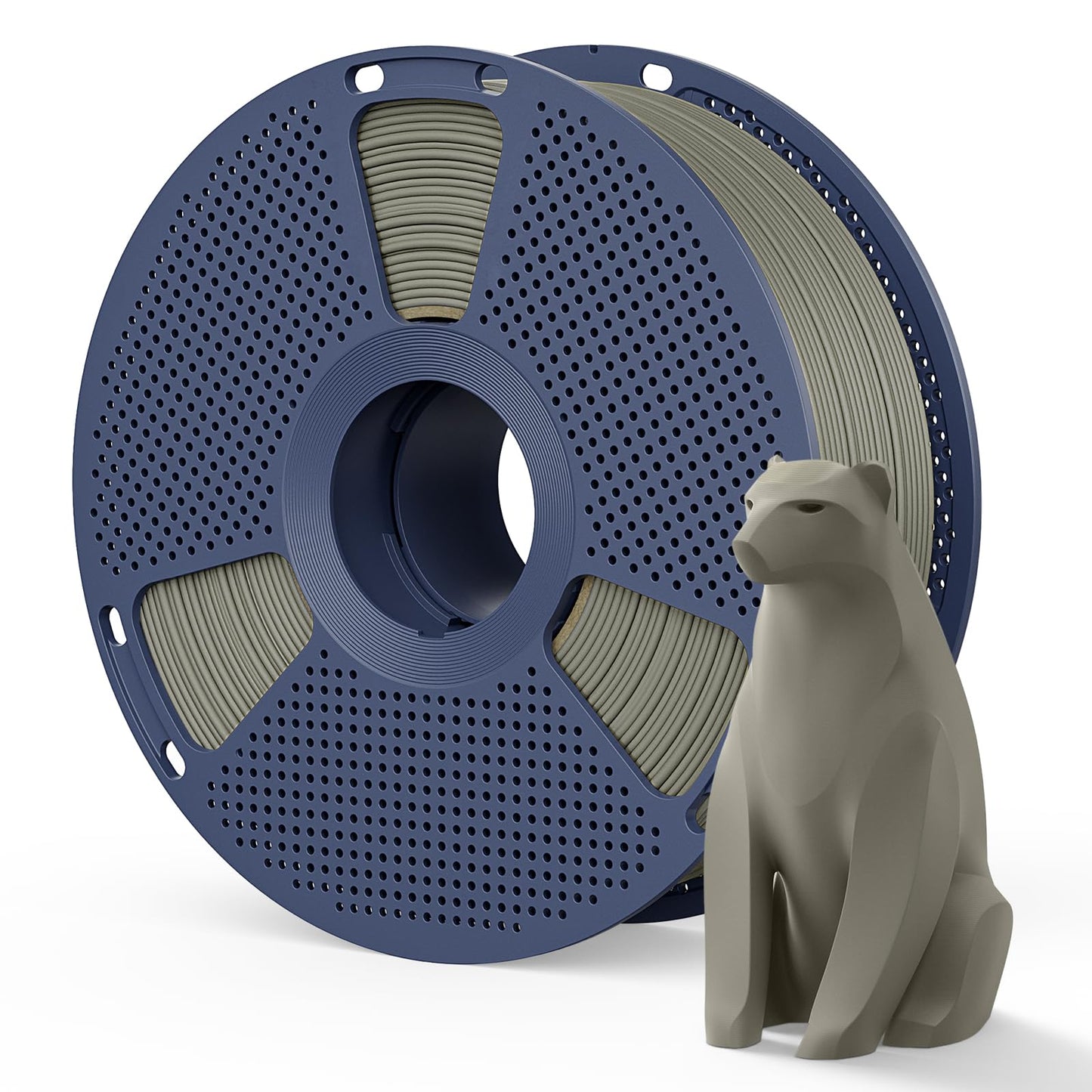 Matte PLA Filament 1.75mm Dark Grey Color, 1kg(2.2lbs) SUNLU 3D Printer Filament, Smooth Matte Finish, Less Brittle, Reduced Lay
