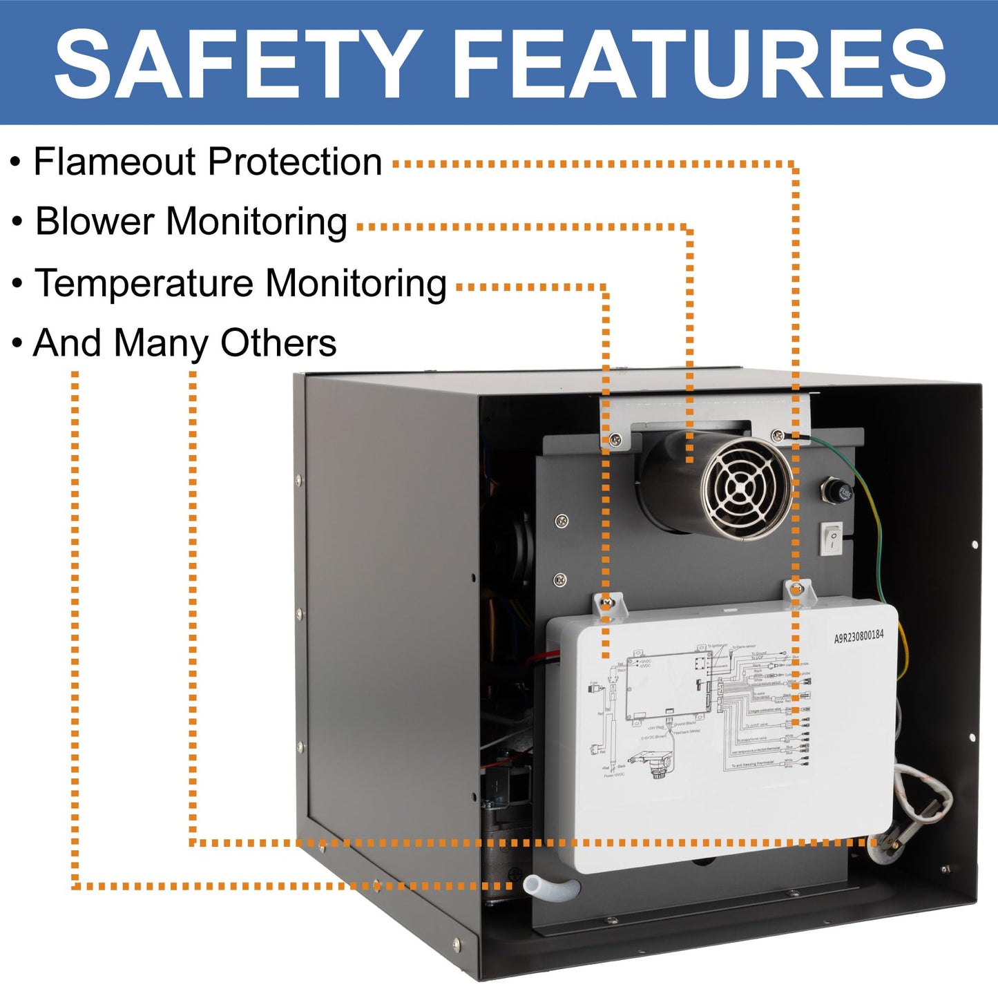 RecPro RV Tankless Hot Water Heater | 60,000 BTU | On Demand Gas Heater for Campers | Remote Control (15" Door, White)