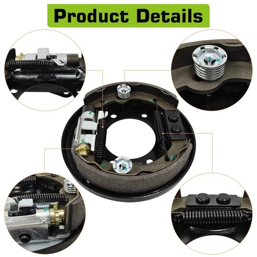 MOSNAI Golf Cart Brake Assembly for EZGO TXT PDS and Yamaha G14 G16 G19 G20 G21 G22, Driver and Passenger Side Brake Assembly Include EZGO TXT Brakes Shoes, OEM# 70998-G01 70998-G02