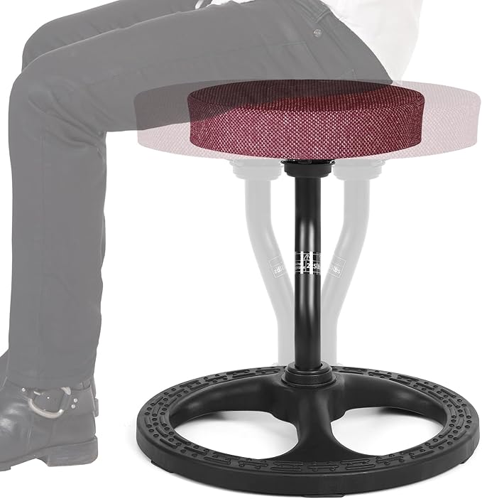 Upaloop ADHD Chair for Kids, Yoga Chairs for Adults, Wobble Stool Active Flexible Seating Desk Chair with Non-Slip Base and Washable Seat Cover for Stability, Balance, Yoga, Office, School, Classroom